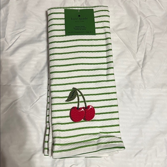 kate spade Other - Kate Spade Cherry Kitchen Towels 3pk, NWT